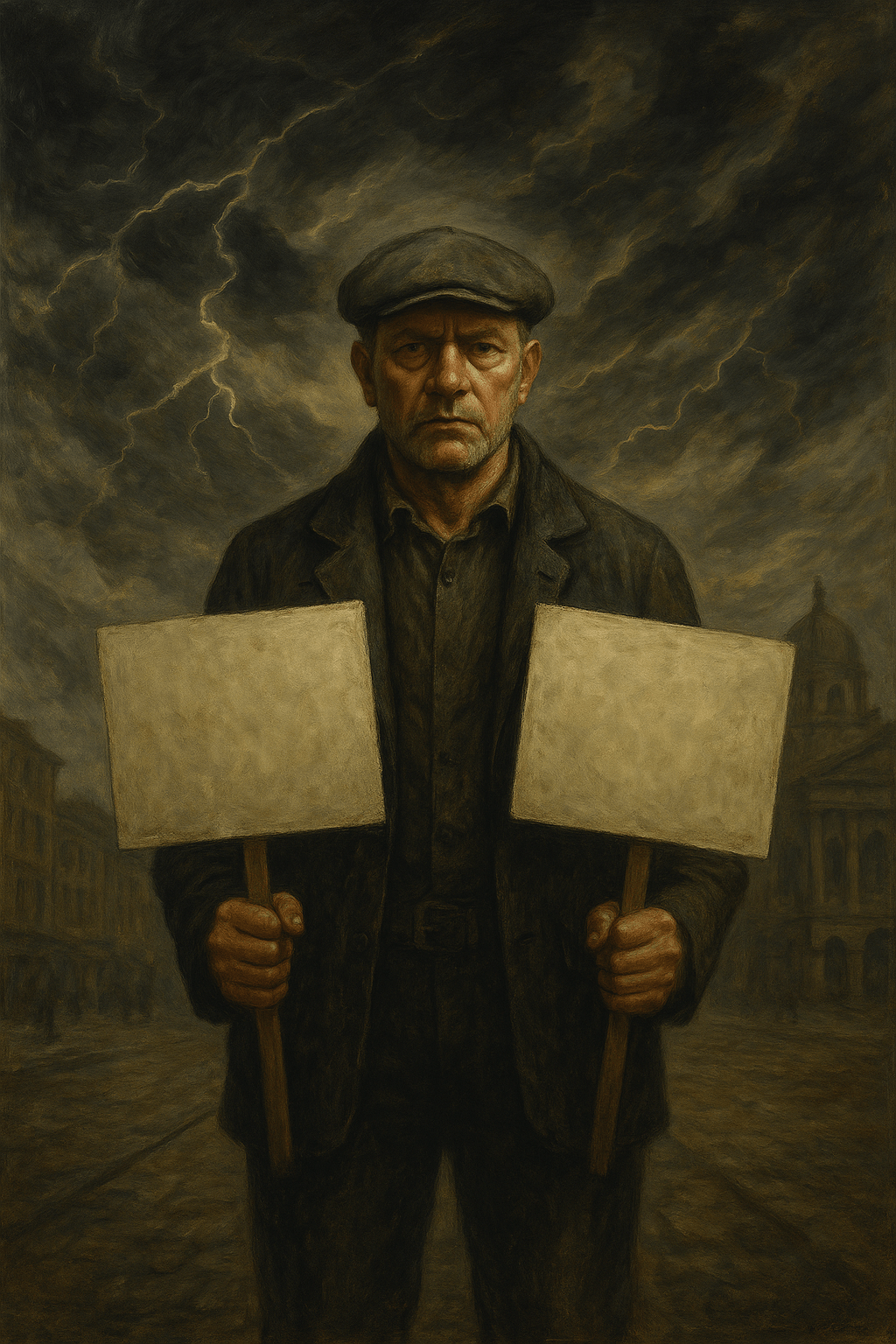 🧱 The Flat-Capped Watchman of Stockport – Chapter 2: The Storm in the&nbsp;Square