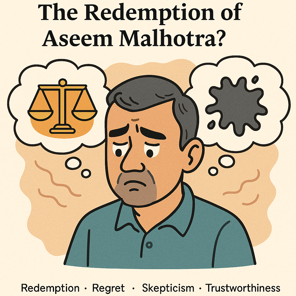 🧬 Truth, Timing, and the Tension of Redemption: A Reflection on Dr. Aseem&nbsp;Malhotra