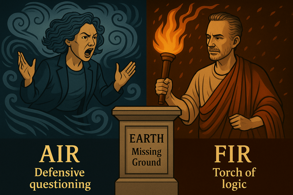 “So You’re Saying…”: The Elemental Drama of Cathy Newman vs. Jordan&nbsp;Peterson