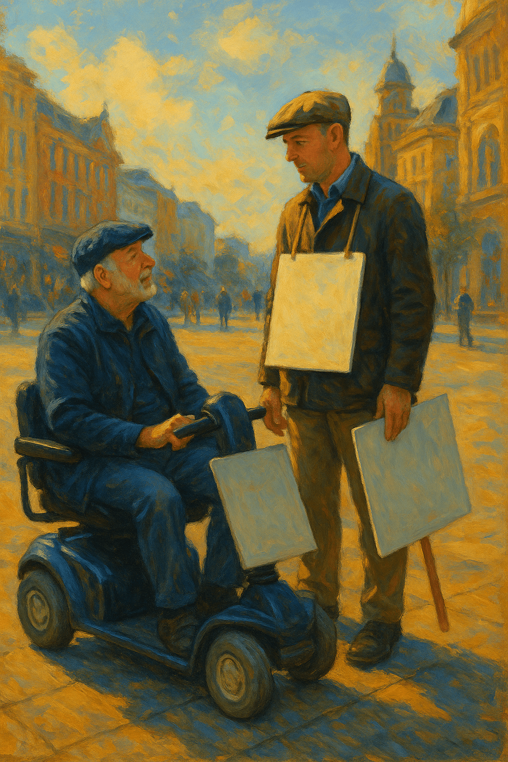 🧱 The Flat-Capped Watchman of Stockport – Chapter 7: The Man in the Scooter, and the Light That Came&nbsp;In