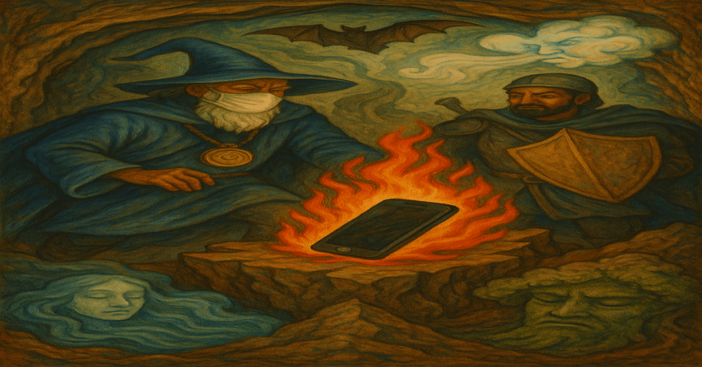 🔥💨💧🟩“The Labyrinth of Faucium: A Myth for the Post-Pandemic Age”(as told by the Scribes of the Daily Elemental)Act I: The Hidden&nbsp;Ember