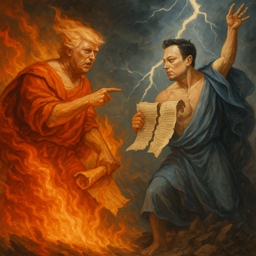 ⚡🔥💨💧 “Scrolls, Subsidies, and Spite: Trump and Elon Declare Total Elemental&nbsp;War”